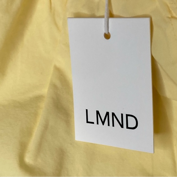 LMND Classic 100% Cotton Chiara Shorts-Butter Yellow-Womens XL-Spring-Summer-NEW - Picture 7 of 8